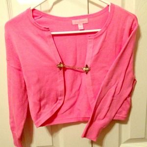 Lilly Pulitzer bee clasp cardigan