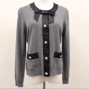 Milly bow cardigan sweater