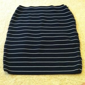 A|X Striped Pencil Skirt