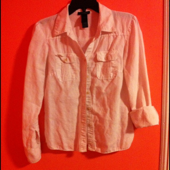 Off white loose fit shirt