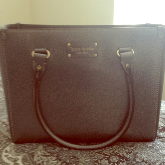 Metallic Kate Spade purse leather
