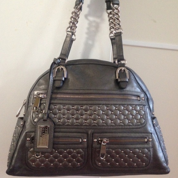 🔴SOLD!🔴Badgley Mischka pewter silver bag