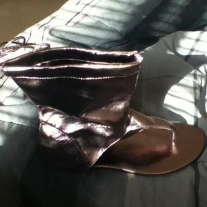 Cute silver sandal never worn