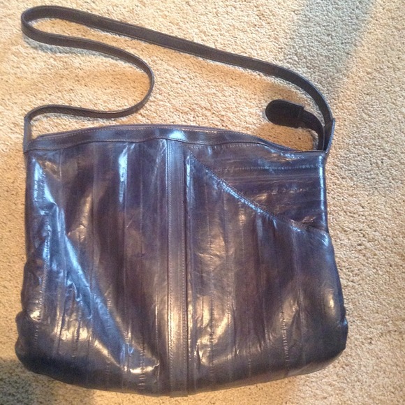 Eel skin bag