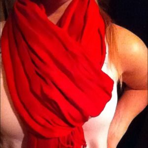 Big red scarf/ shawl