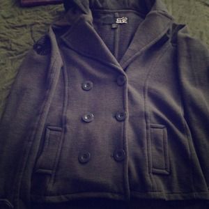 Grey FOX peacoat