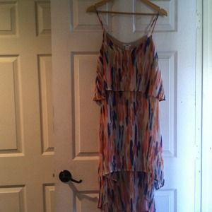 Vibrant Bar 3 hi-low dress