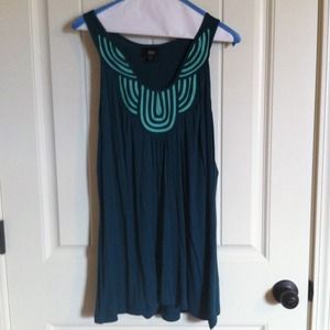 🚫RESERVED🚫Sleeveless Teal Shirt with Detailing