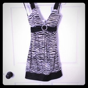 Zebra print dress