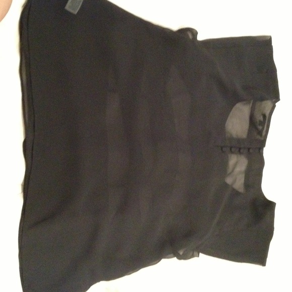 ⚡Sold⚡American eagle dressy black top - Picture 4 of 4