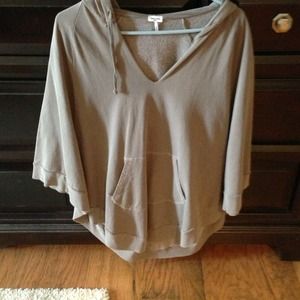 Splendid poncho sweatshirt
