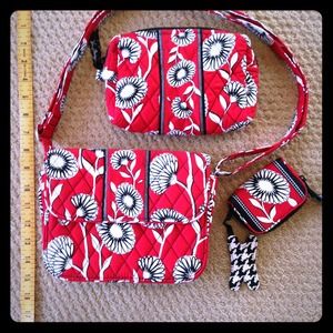 Vera Bradley Travel Bag and Flip Flops Bundle