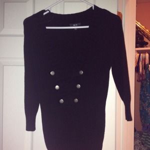 Black, nautical, half sleeved sweater. Never worn.