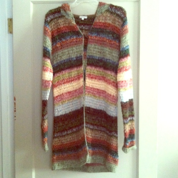 Long hooded sweater