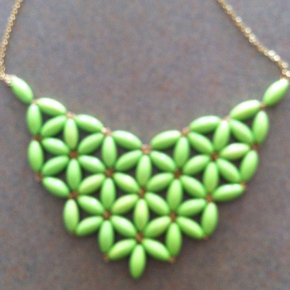 J. Crew Jewelry - ❌SOLD❌ Neon green statement necklace