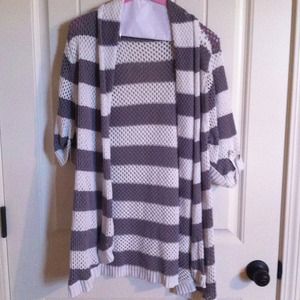 🚫RESERVED🚫Grey and White Cardigan