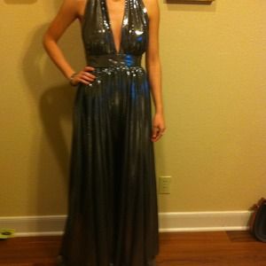Custom made evening gown.