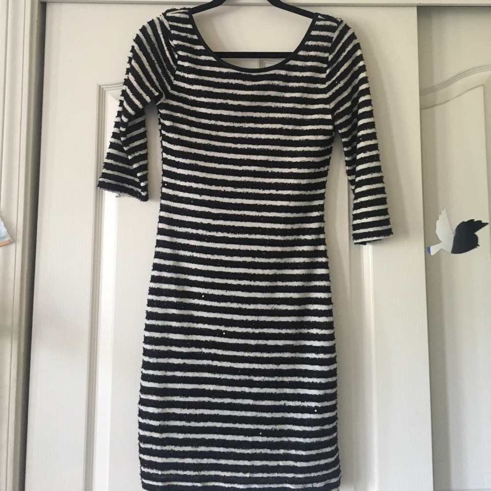 Black and white dress