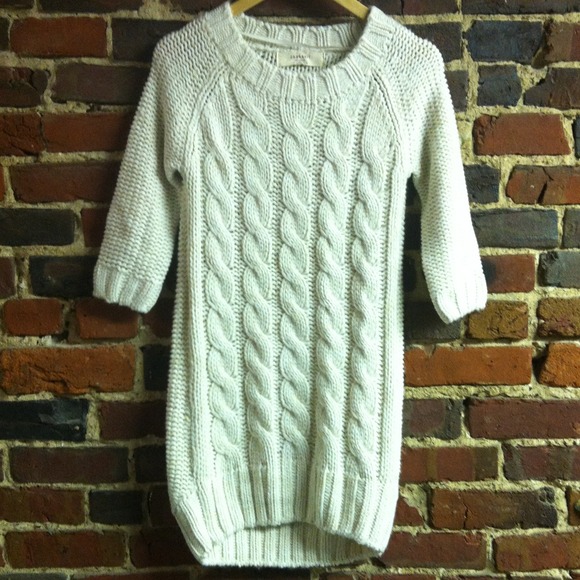 Zara Dresses & Skirts - Zara Cream Sweater Dress