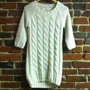 Zara Cream Sweater Dress