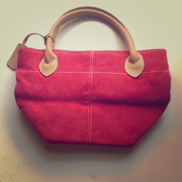 Red small hand bag