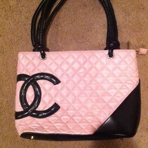 Knock off Chanel pink purse