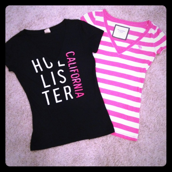Hollister and Abercrombie shirt bundle. - Picture 1 of 3