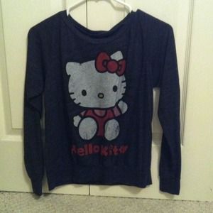 Long sleeve graphic shirt.