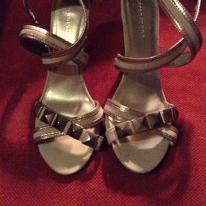 Studded sandal heels