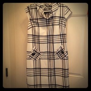 ***Just REDUCED*** Black/ Ivory plaid dress