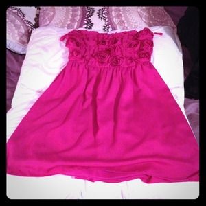 New! Never worn pink flower dress!