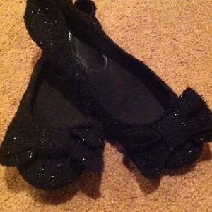 Sparkly black flats✂️Reduced11/9/13✂️