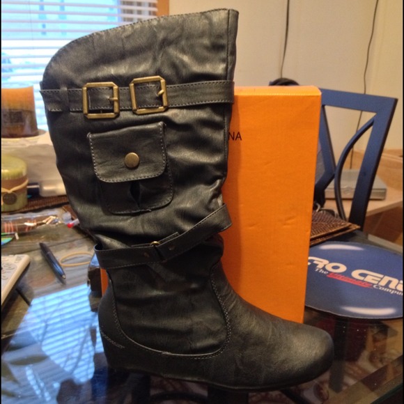 Brand new Vegan Leather Boots!!!