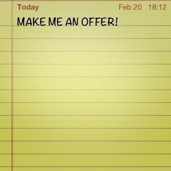 Make me an offer!