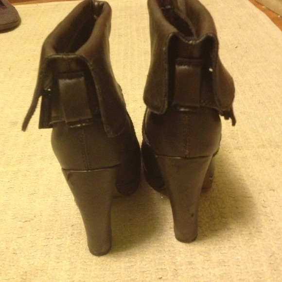 Brown ankle booties. Only worn once! - Picture 3 of 4