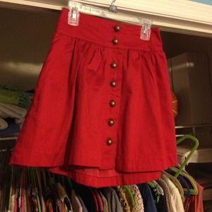 Red skirt