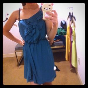 BCBG Generation side ruffle dress.