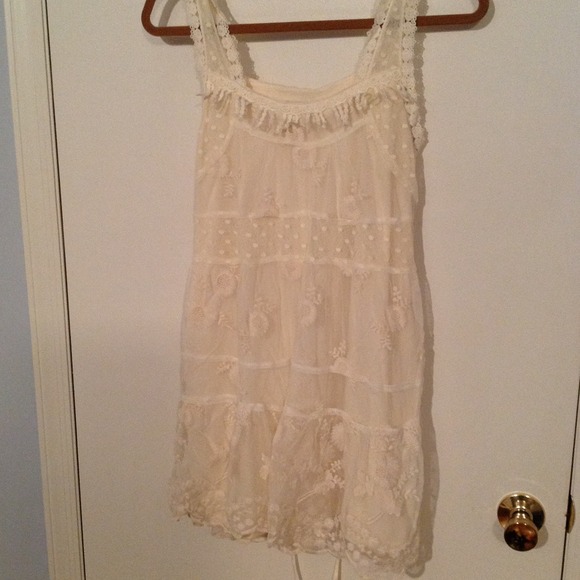 F21 boho lace and eyelet dress