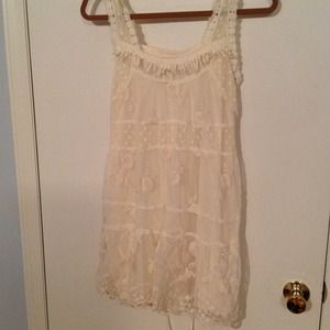F21 boho lace and eyelet dress