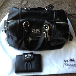 Authentic Coach purse and matching wallet