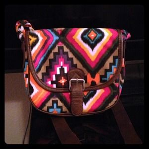 Rainbow Ikat Crossbody bag