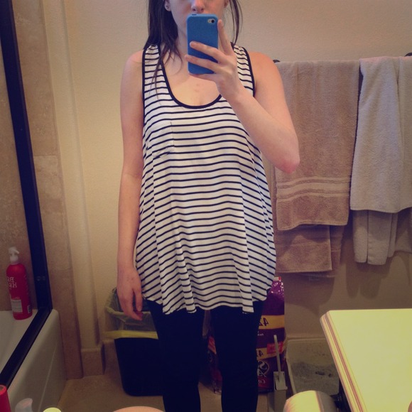 Loose fitted racerback tank top