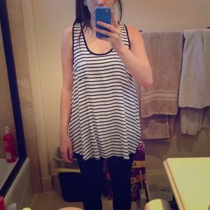 Loose fitted racerback tank top