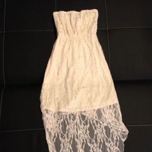 Strapless Lace Dress Size Small