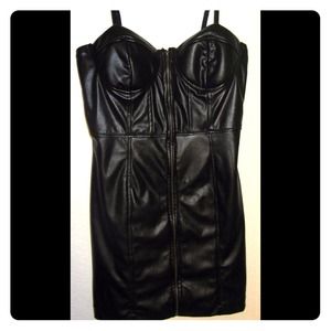 Forever 21 Leather dress lady gaga Halloween