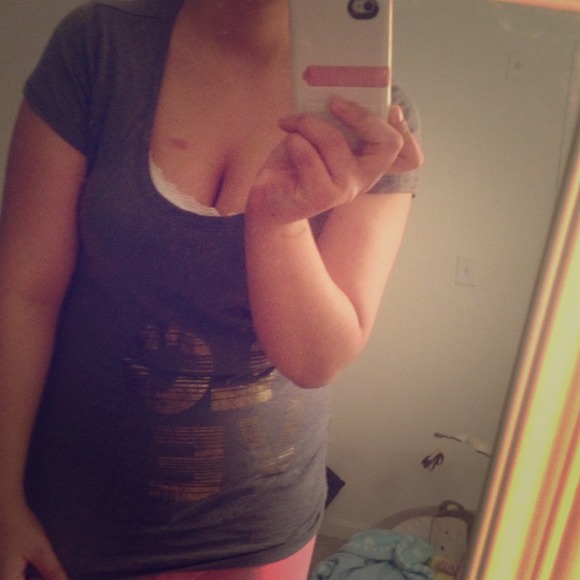 Worn 'LOVE' sleepwear shirt