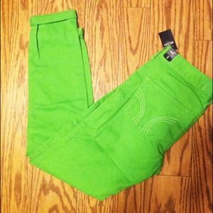 Green Hollister Jeggings