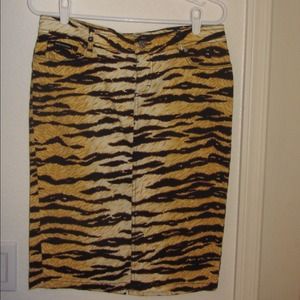 Dolce and Gabbana tiger pencil skirt