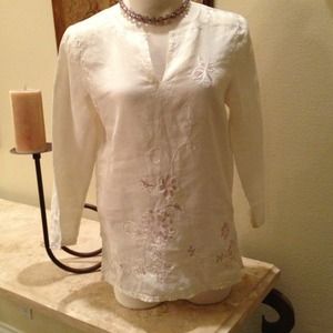 Outfit Petite linen Blouse