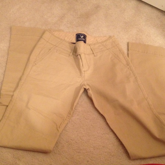 "BUNDLE" American eagle khaki flare pants
